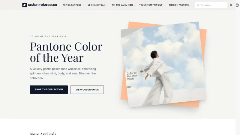 Giao diện website Khánh Toàn Color