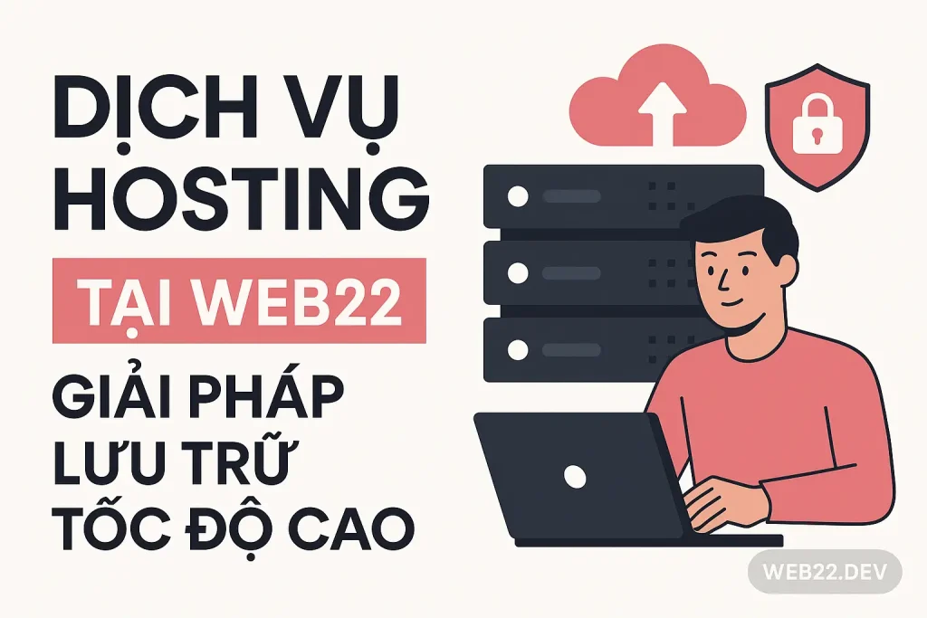Dịch vụ Hosting tại Web22 giải pháp lưu trữ tốc độ cao