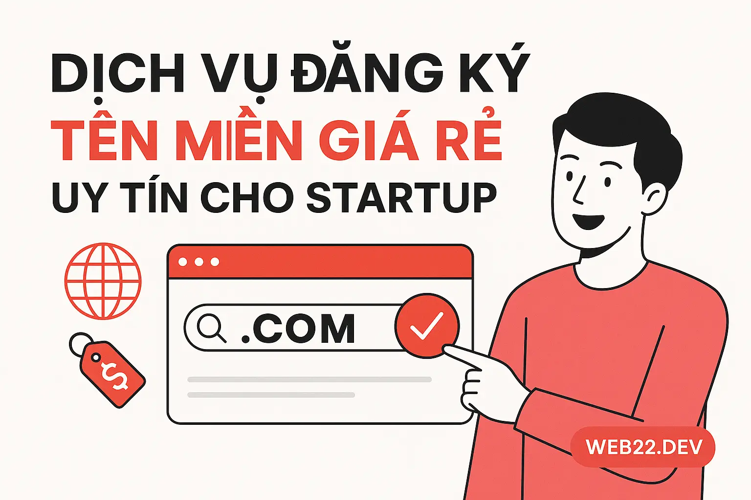 Dịch vụ đăng ký tên miền giá rẻ uy tín cho startup