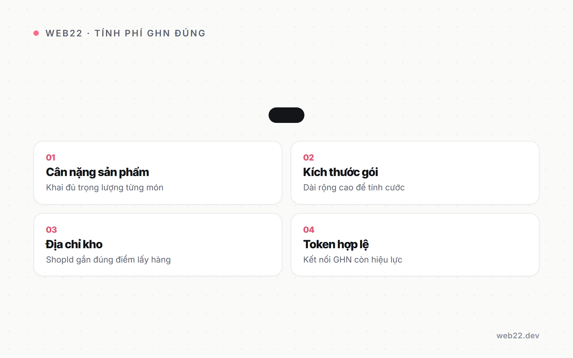 Nối GHN vào WooCommerce để tự tính phí ship và tạo vận đơn 3 Các điều kiện bắt buộc để GHN tính phí ship đúng