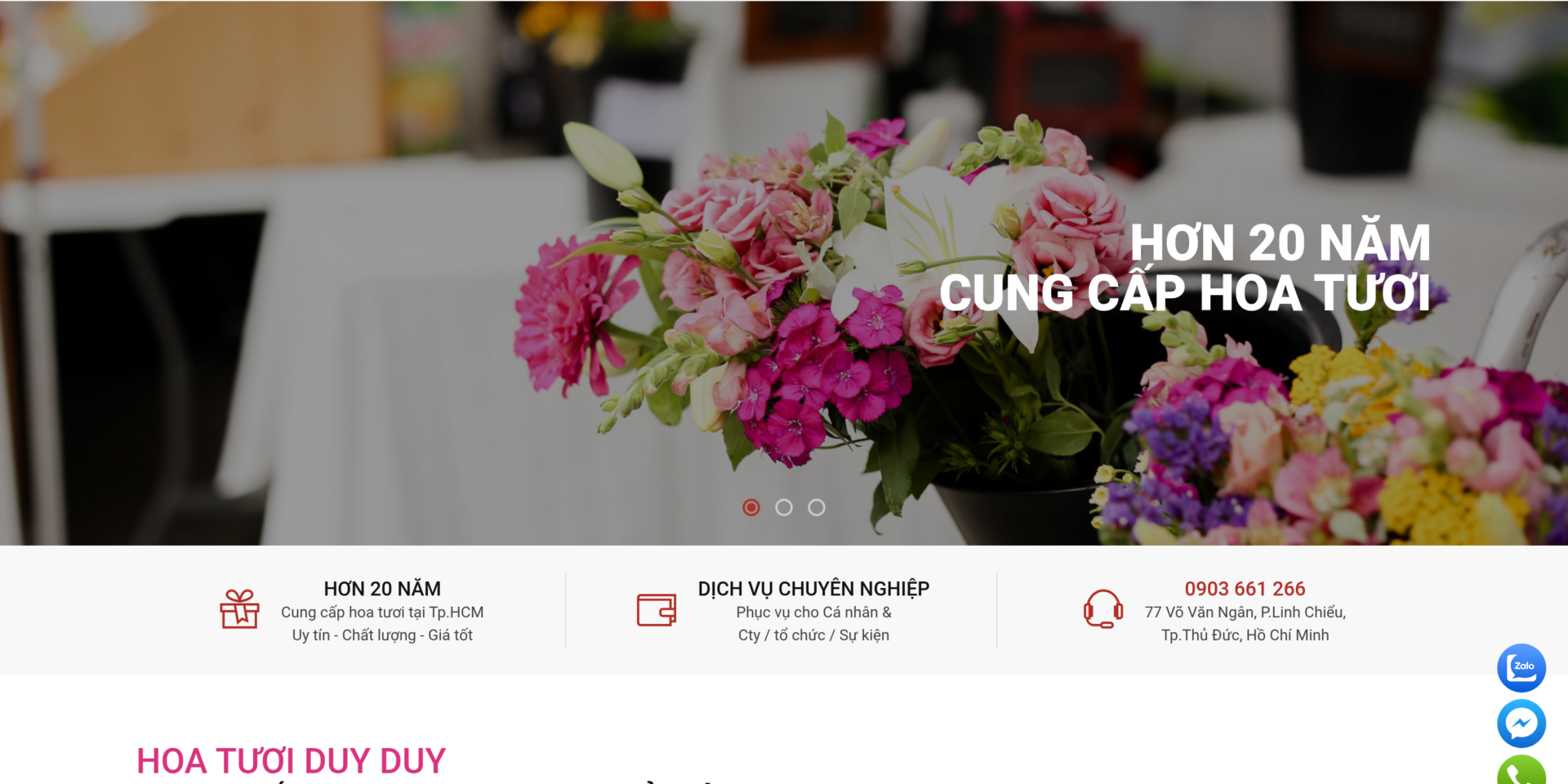 Hoa Tươi Duy Duy — web cửa hàng hoa tươi TP.HCM