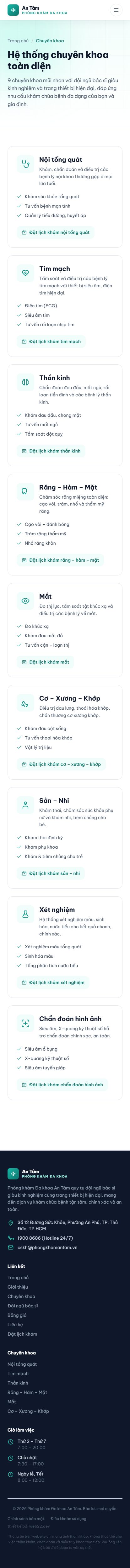 Chuyên khoa trên điện thoại