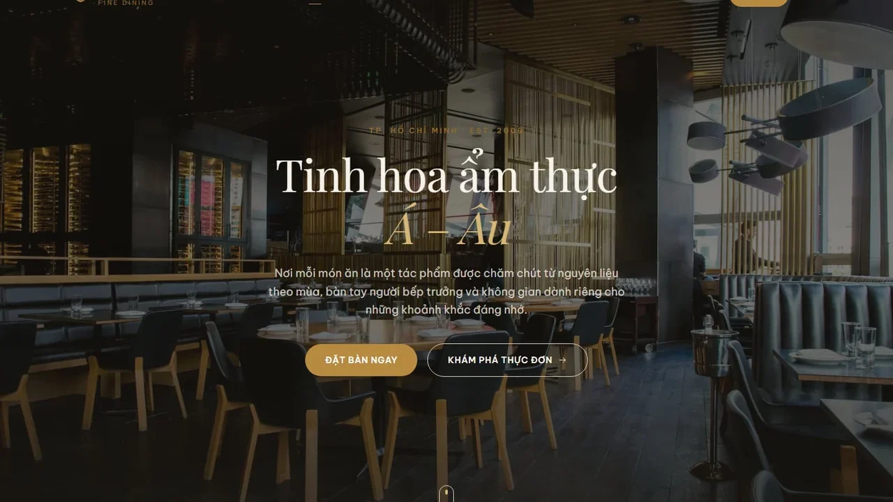 Thiết kế website chuẩn SEO để Google hiểu đúng, khách dễ dùng 6 Trang chủ bản mẫu Maison Sen do Web22 tự dựng