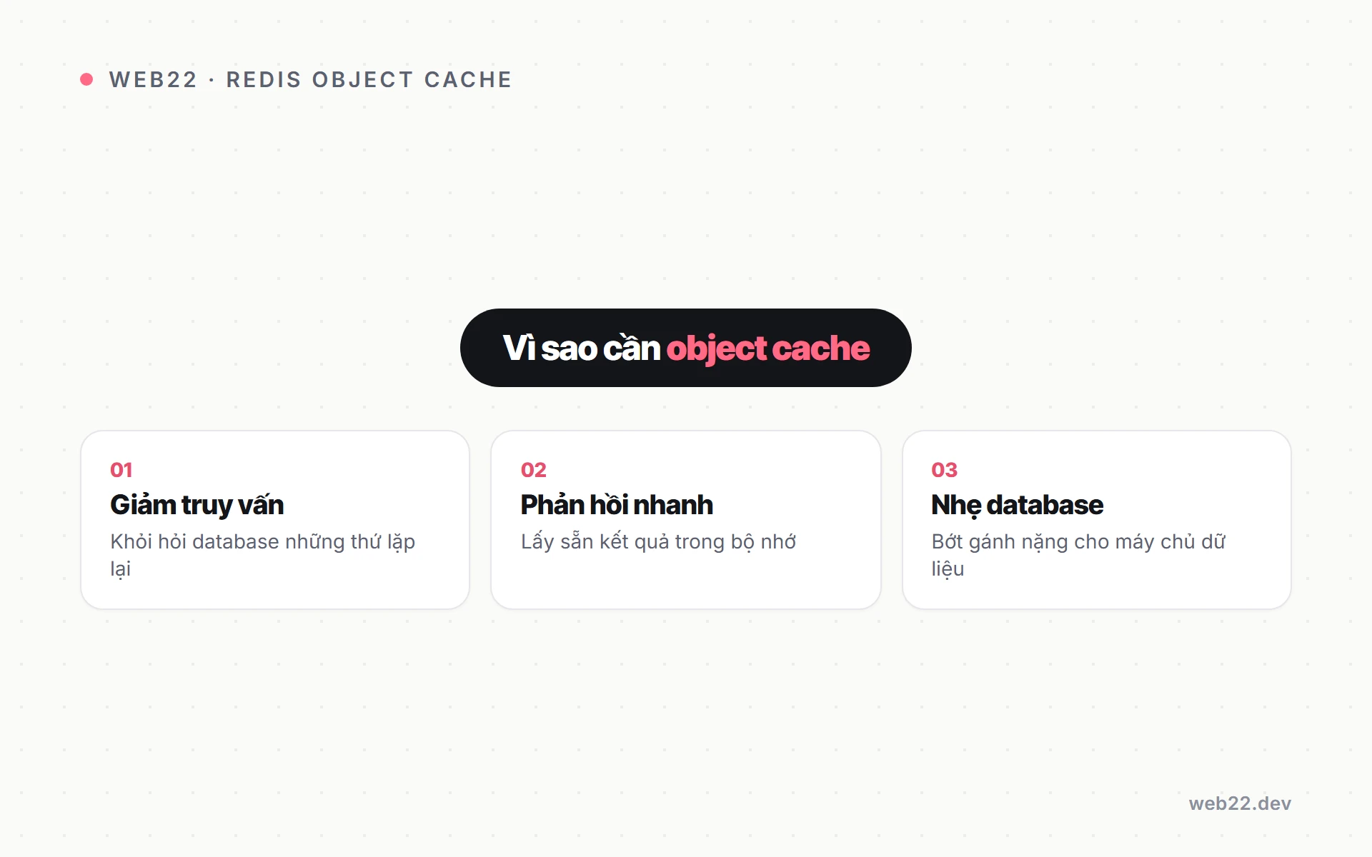 Tăng tốc shop WooCommerce bằng Redis Object Cache 2 Vì sao WooCommerce cần Redis object cache để tăng tốc