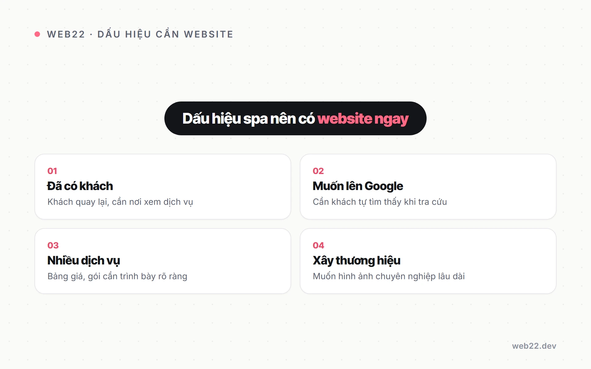 Spa có cần website riêng hay Facebook và app đặt lịch là đủ 3 Các dấu hiệu cho thấy spa nên có website ngay