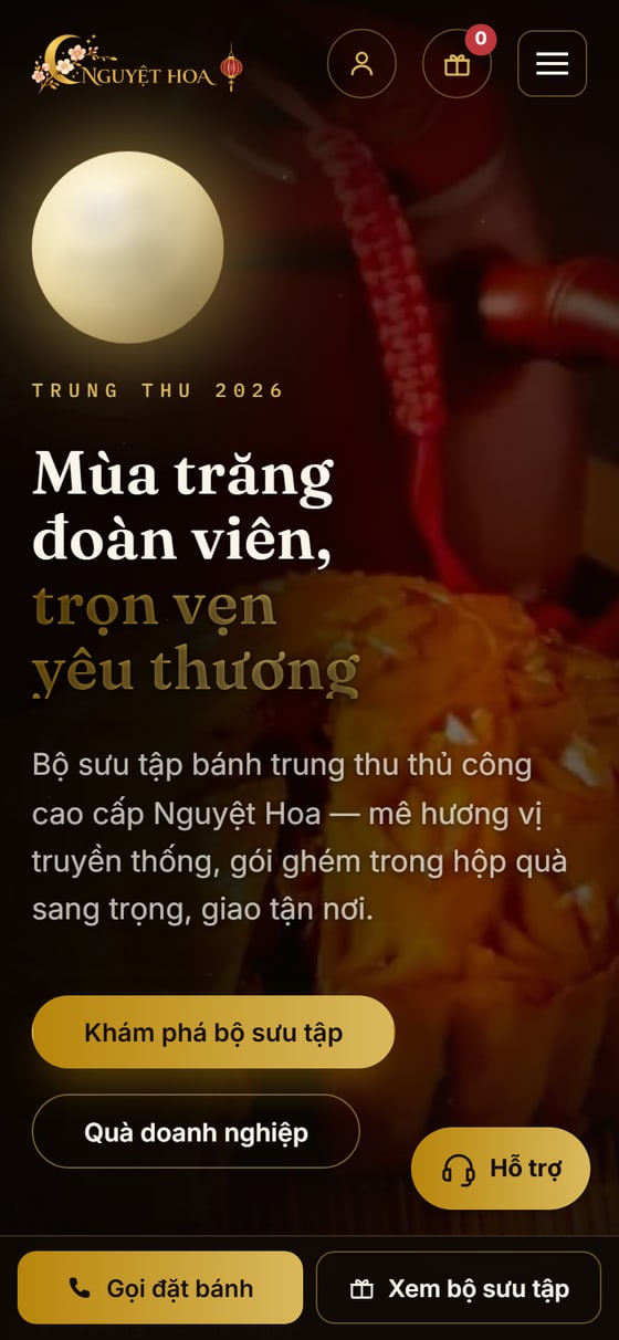 Trang chủ trên điện thoại