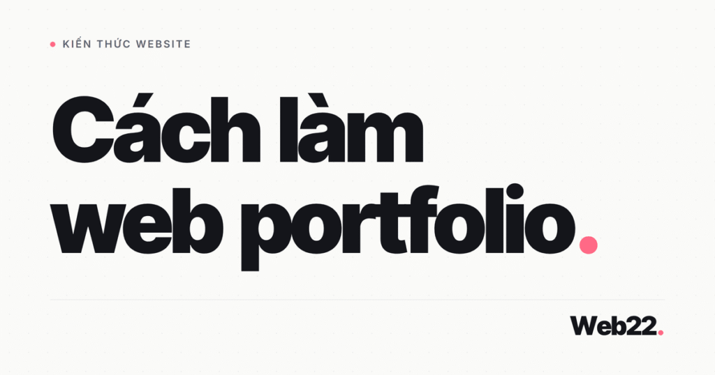 cach lam website portfolio