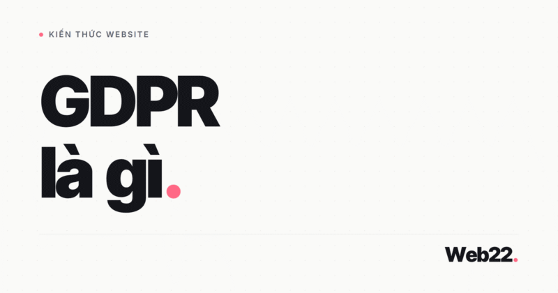 GDPR là gì và website Việt Nam cần tuân thủ luật bảo vệ dữ liệu cá nhân nào