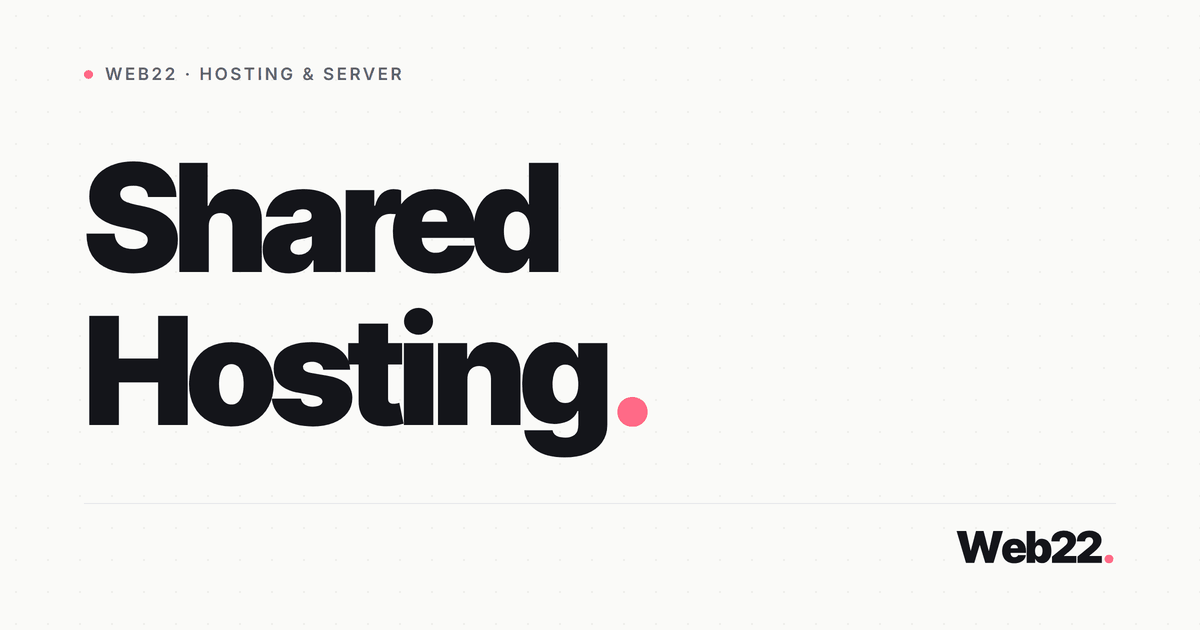 Shared Hosting 1 Shared Hosting