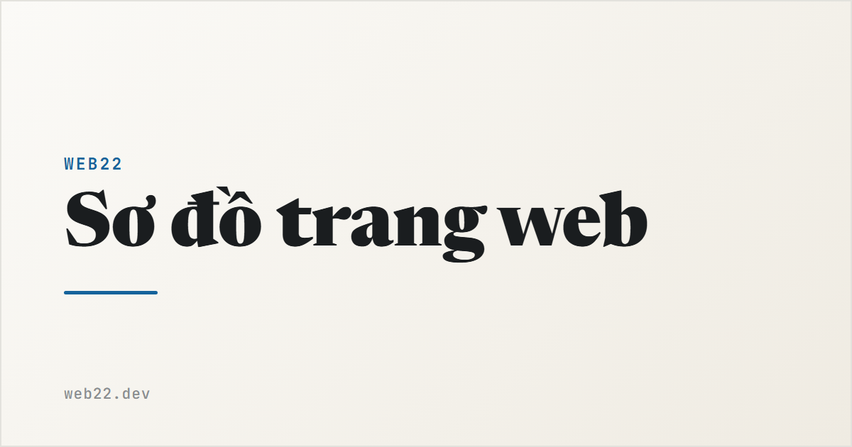 Sơ đồ trang web 1 Sơ đồ trang web