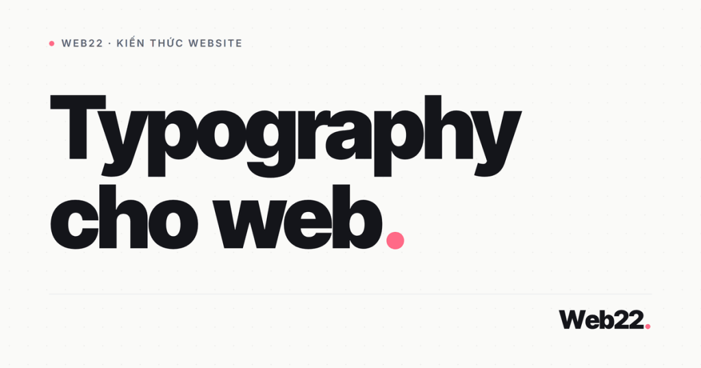 typography cho web